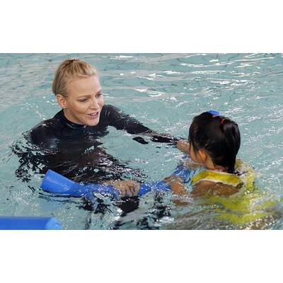 Fürstin Charlène in ihrem Element