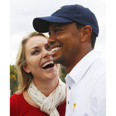 Lindsey Vonn & Tiger Woods turteln am Golfplatz