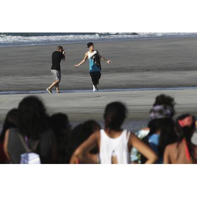 Justin Bieber fährt Quad in Panama