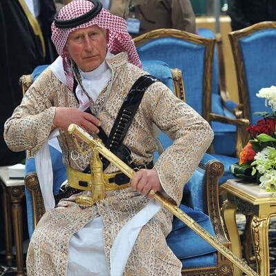 Prinz Charles: Schwerttanz in Saudi-Arabien