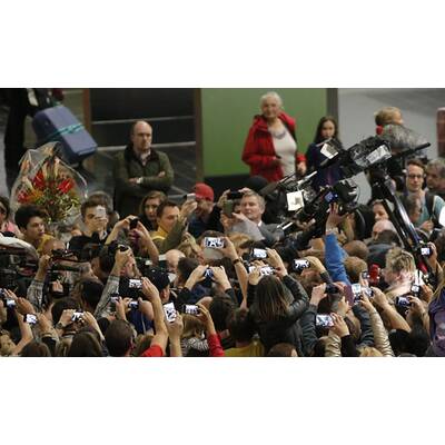 So jubelnd wurde Conchita Wurst empfangen