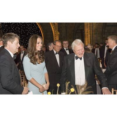 Herzogin Kate strahlend schön mit Minibauch