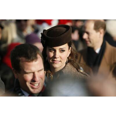 Die britischen Royals gehen zum weihnachtlichen Gottesdienst