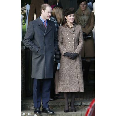 Die britischen Royals gehen zum weihnachtlichen Gottesdienst