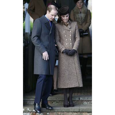 Die britischen Royals gehen zum weihnachtlichen Gottesdienst