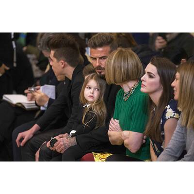 Harper Beckham & North West bei New York Fashion Week
