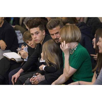 Harper Beckham & North West bei New York Fashion Week