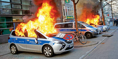 EZB-Randale  in Frankfurt