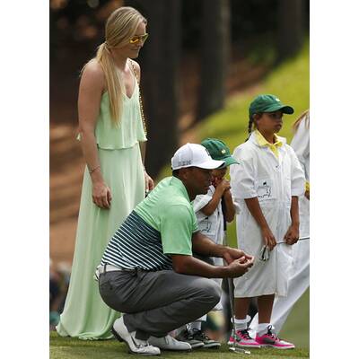 Lindsey Vonn & Tiger Woods mit Kids am Golfplatz