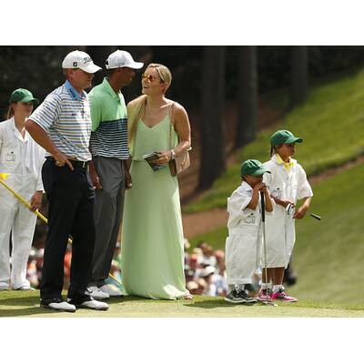 Lindsey Vonn & Tiger Woods mit Kids am Golfplatz