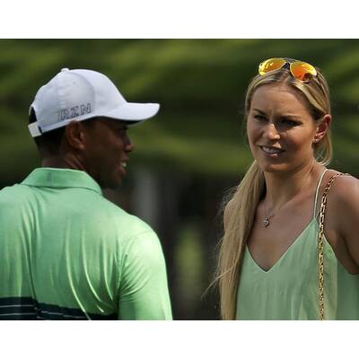 Lindsey Vonn & Tiger Woods mit Kids am Golfplatz