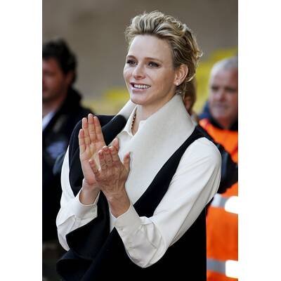 Fürstin Charlène bei Rugby-Turnier