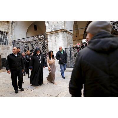 Kim Kardashian lässt Nori in Jerusalem taufen