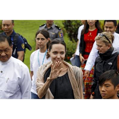 Angelina Jolie: Total mager in Myanmar