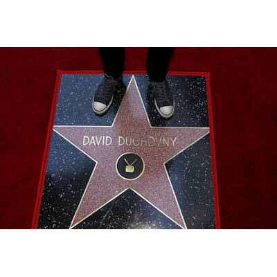 David Duchovny bekommt Stern am Walk of Fame