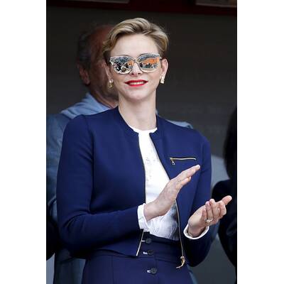 Fürstin Charlène & Albert turteln bei Tennisturnier