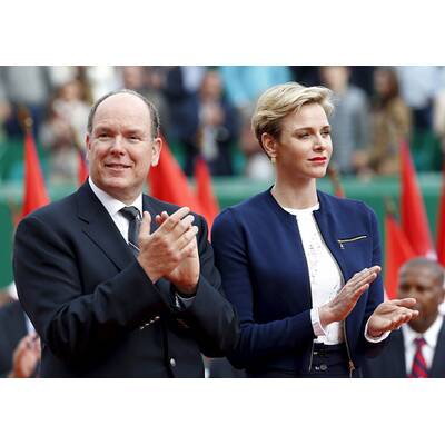 Fürstin Charlène & Albert turteln bei Tennisturnier