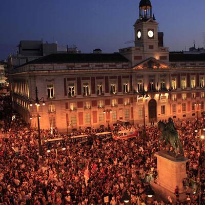 Die Polizei ging mit Schlagstöcken gegen die Demonstranten vor