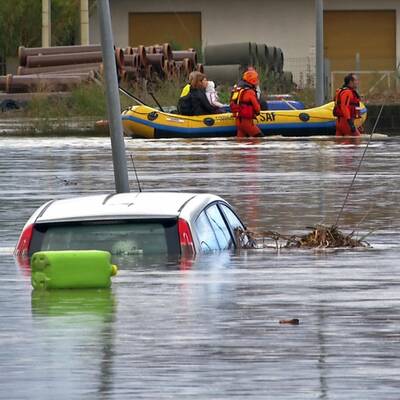 Wirbelsturm fegt über Sardinien
