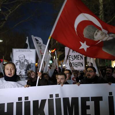 Proteste gegen Erdogan-Regierung in der Türkei