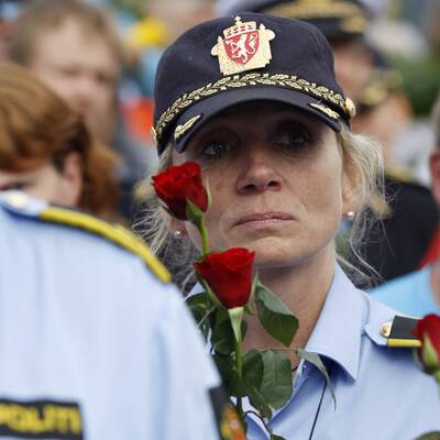 Trauer auf der Insel Utöya