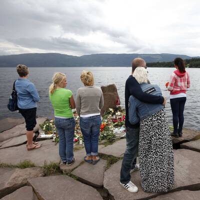 Trauer auf der Insel Utöya