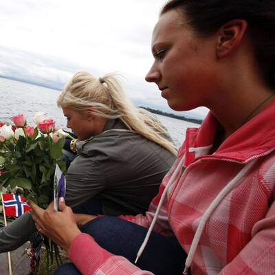 Trauer auf der Insel Utöya