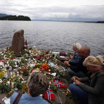 Trauer auf der Insel Utöya