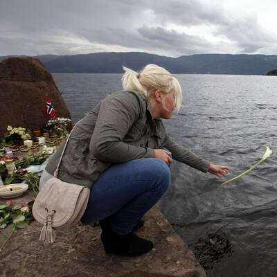 Trauer auf der Insel Utöya