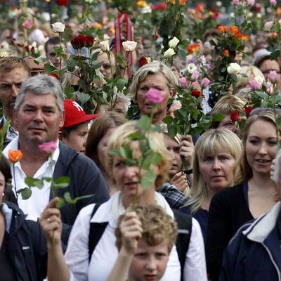 Trauer auf der Insel Utöya