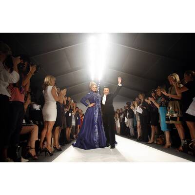 Kirstie Alley am Catwalk in NY