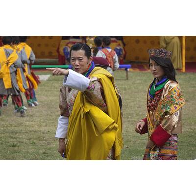 So heiratet König Jigme Khesar Namgyal Wangchuck von Bhutan seine Jetsun Pema.