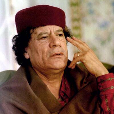 Gaddafi in Tunis