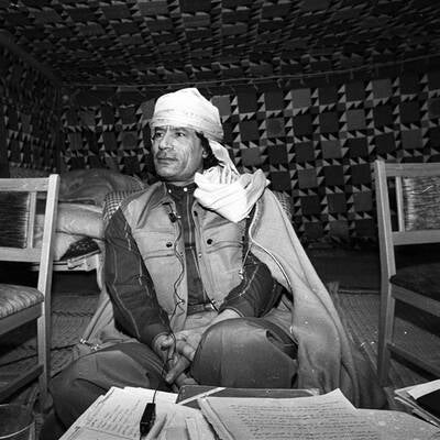 Gaddafi in Tunis