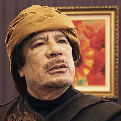 Gaddafi in Tunis