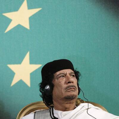 Gaddafi in Tunis