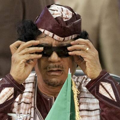 Gaddafi in Tunis