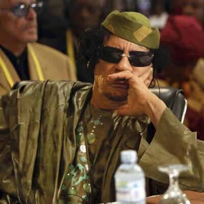 Gaddafi in Tunis