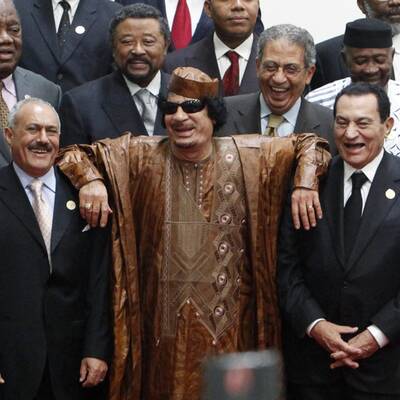 Gaddafi in Tunis