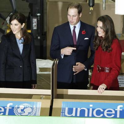 In der Farbe der Liebe glänzte  Kate in Dänemark.