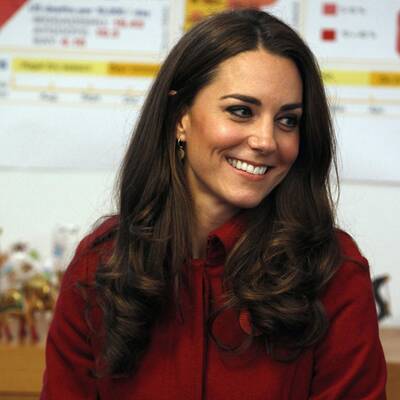 In der Farbe der Liebe glänzte  Kate in Dänemark.