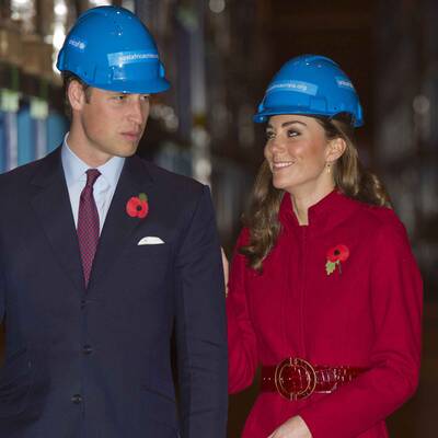 In der Farbe der Liebe glänzte  Kate in Dänemark.