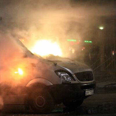 Schwere Krawalle in Warschau