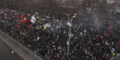 Protest Demonstration Moskau