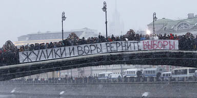 Massenprotest gegen russische Regierung