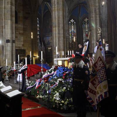Staatsbegräbnis für Václav Havel in Prag