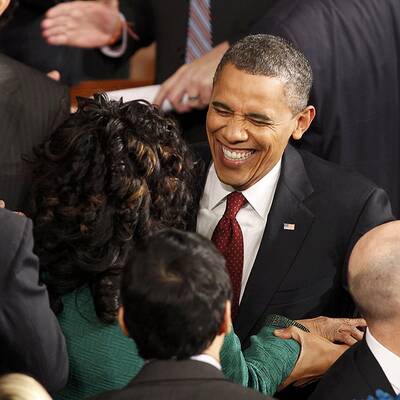 Mark Kelly macht First Lady Michelle Obama auf Schuss-Opfer Gabrielle Giffords aufmerksam