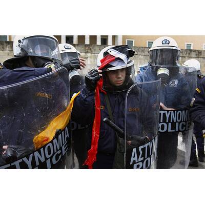 Massenproteste in Athen