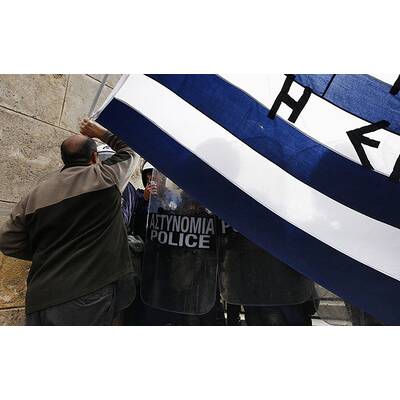 Massenproteste in Athen