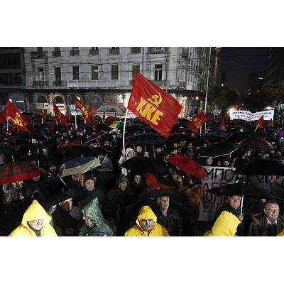 Massenproteste in Athen